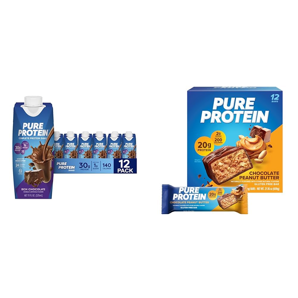 Chocolate Peanut Butter Protein Shake & Bars 1.76oz 12 Count S6319