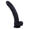12 Inch Black Realistic Silicone Dildo with Suction Cup O280089