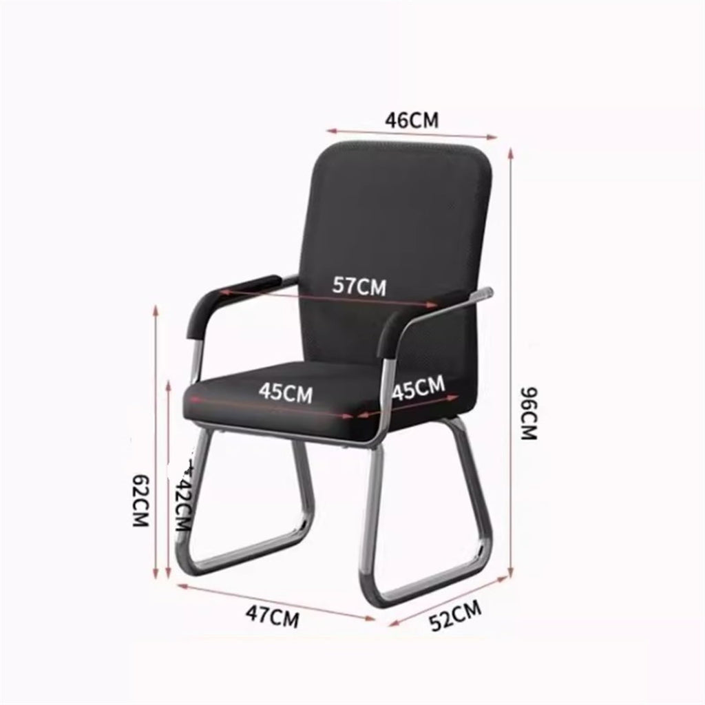 Breathable Mesh Office Chair with Armrests and Chrome Plated Metal Frame S315275