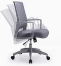 Gray Orange Mesh Office Chair C61692