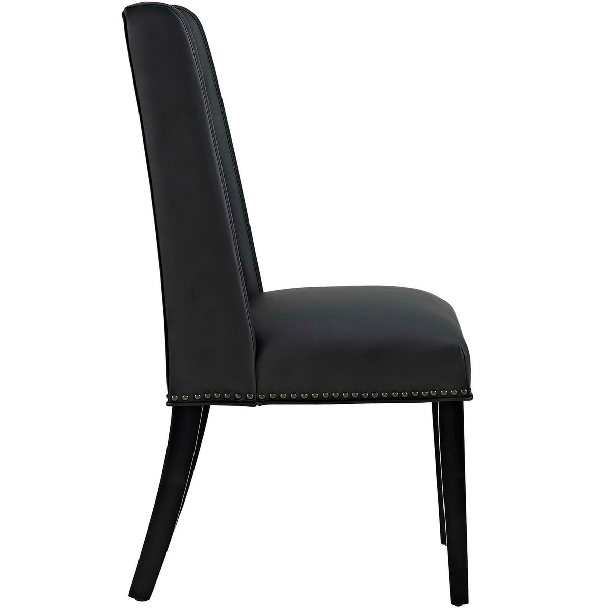 Black Vegan Leather Dining Side Chair C894068