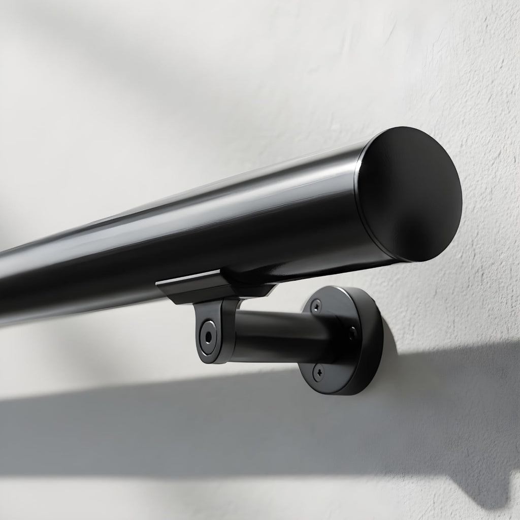 6FT Aluminum Handrail Kit Matte Black E532128