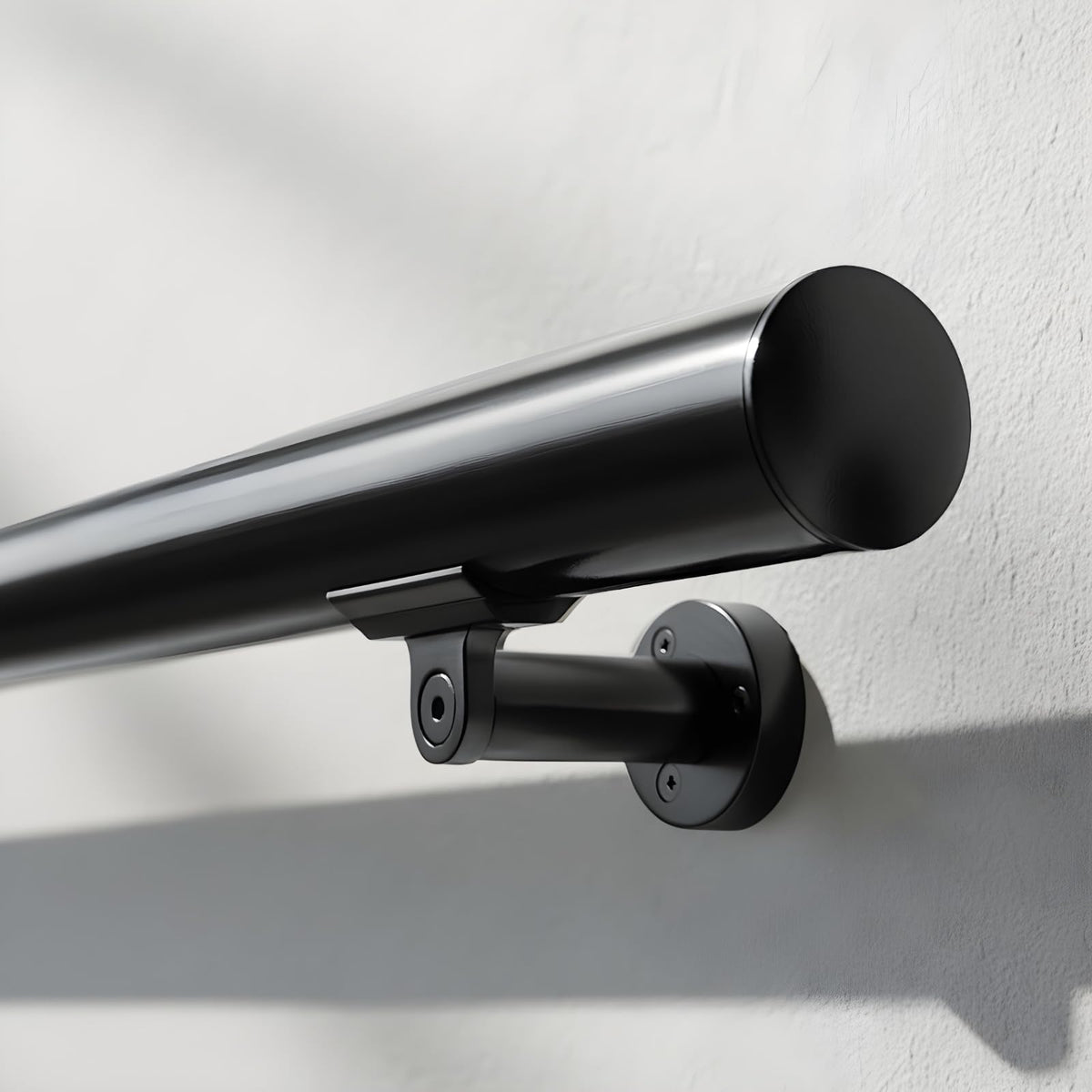 6FT Aluminum Handrail Kit Matte Black E532128