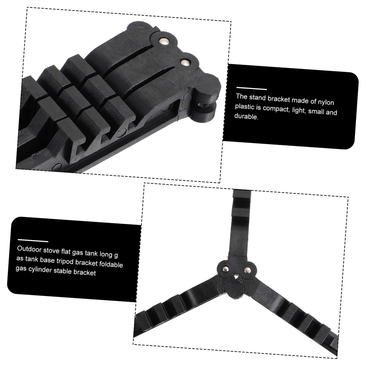 Folding Fuel Can Stabilizer Stand for Camping Stoves T537263