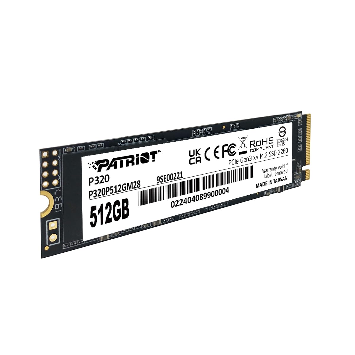 512GB PCIe Gen 3x4 M.2 2280 SSD P55591