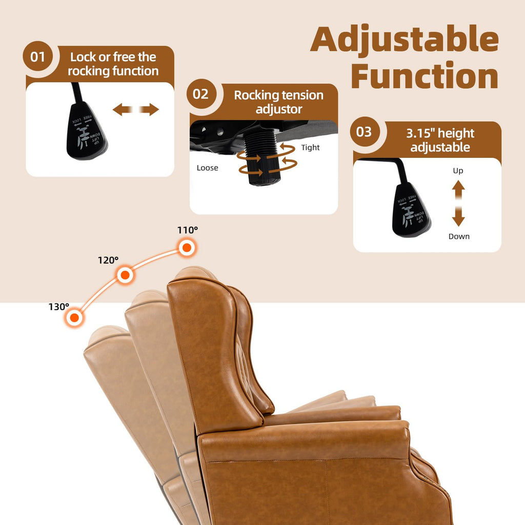 Brown Ergonomic Office Chair Y213