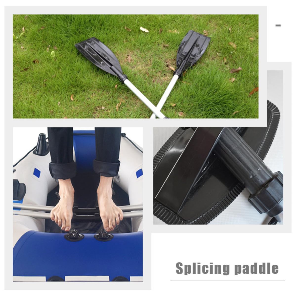 2pcs Telescopic Aluminum Alloy Adjustable Kayak Paddles P4632