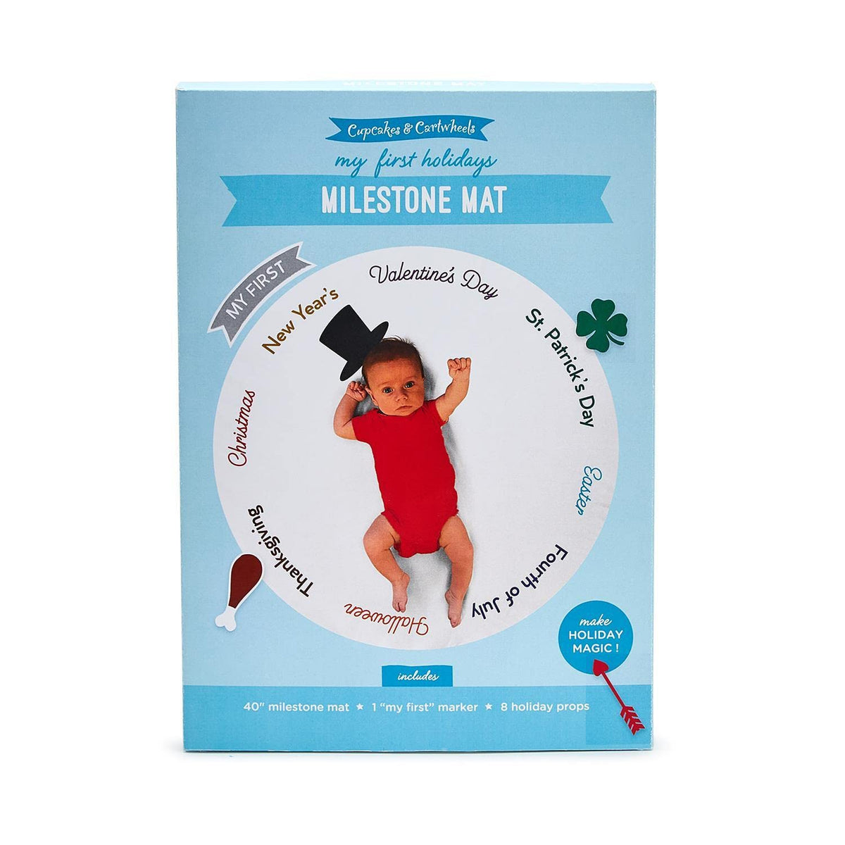 Holiday Milestone Mat/Curtain with Markers F351727