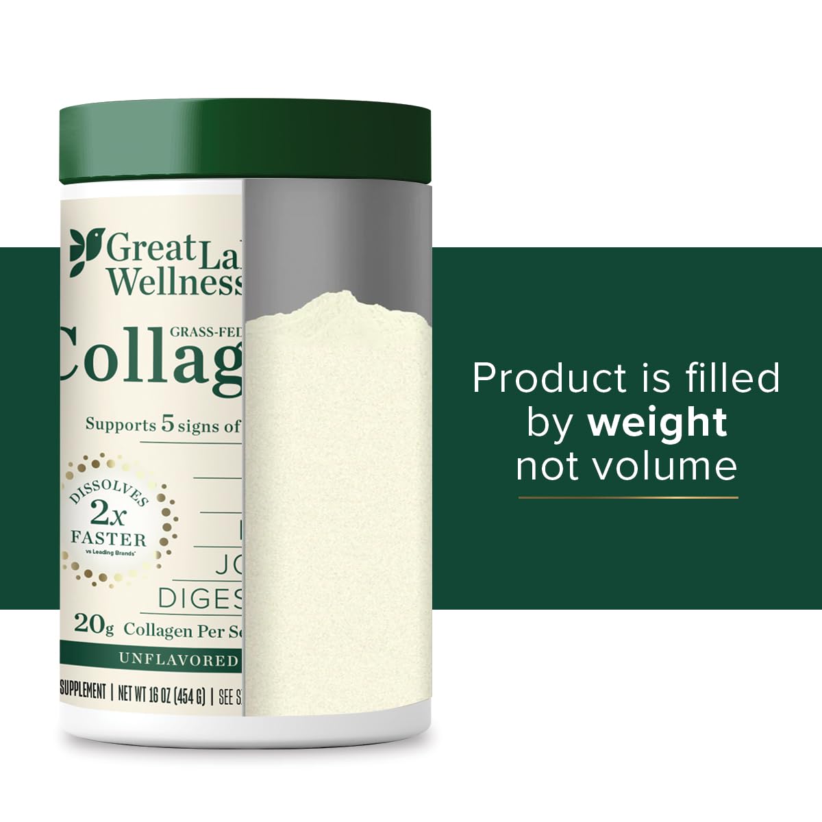 Collagen Peptides Powder Unflavored 16 oz G69266