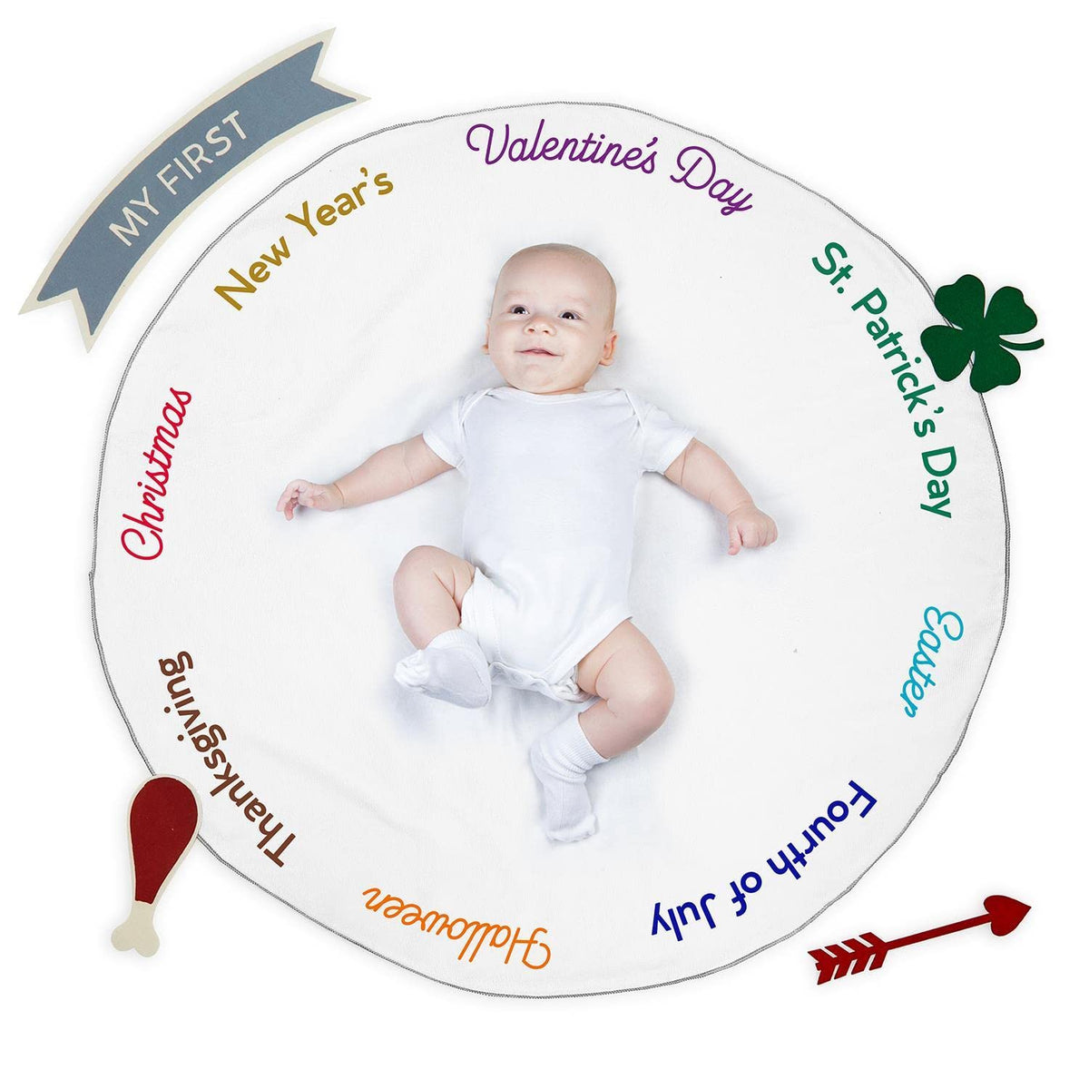 Holiday Milestone Mat/Curtain with Markers F351727