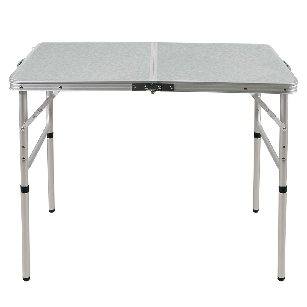 Lightweight Portable Aluminum Folding Camping Table with Adjustable Legs F10145
