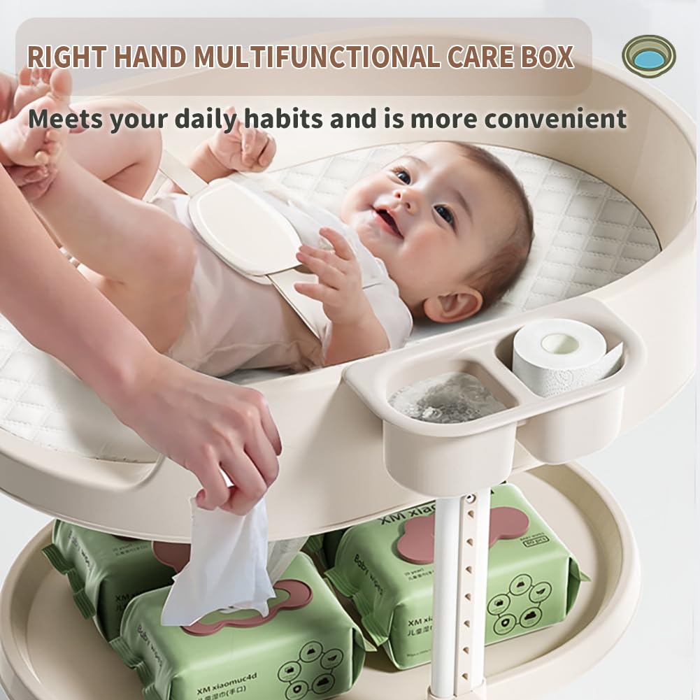 Portable Baby Diaper Changing Station with Storage Drawers W53884