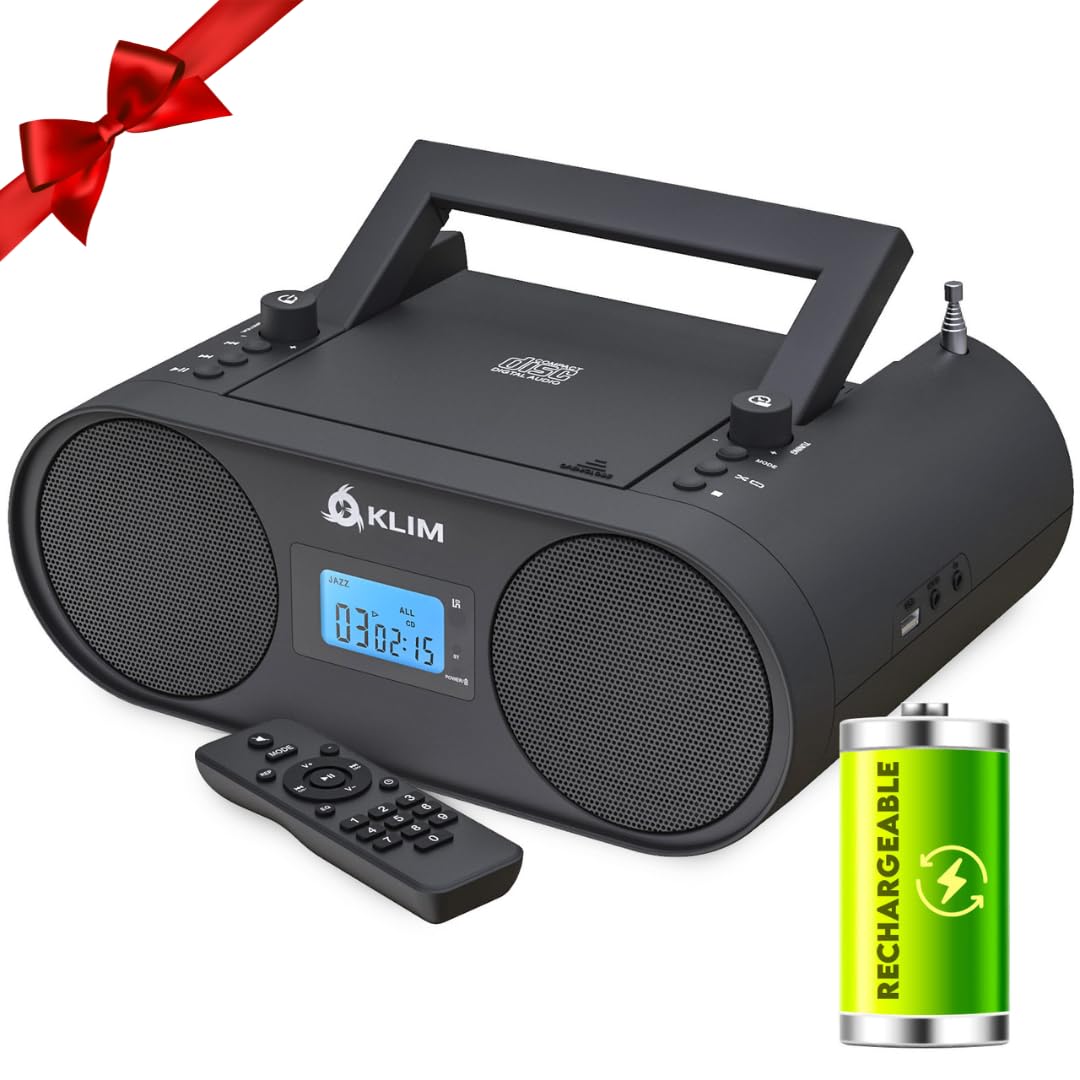 Portable CD Player Boombox with AM FM Radio and Bluetooth X62115