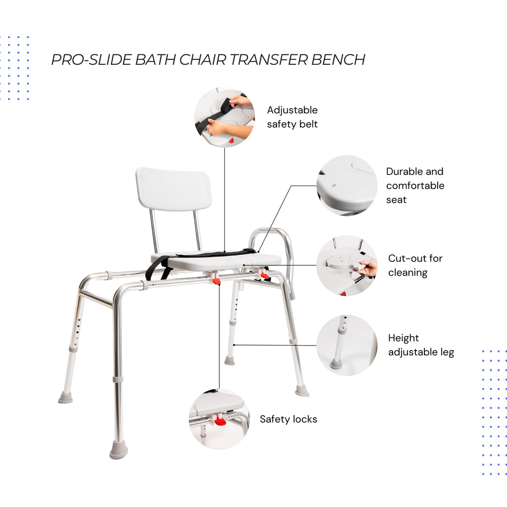 Height Adjustable Shower Chair & Tub Transfer Bench J673184