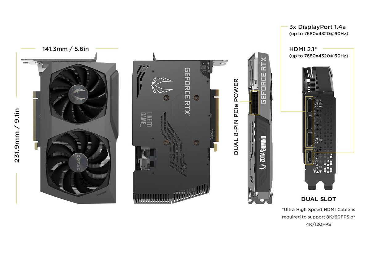 GeForce RTX 3070 8GB GDDR6 Graphics Card I1681