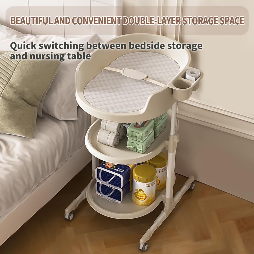 Portable Baby Diaper Changing Station with Storage Drawers W53884