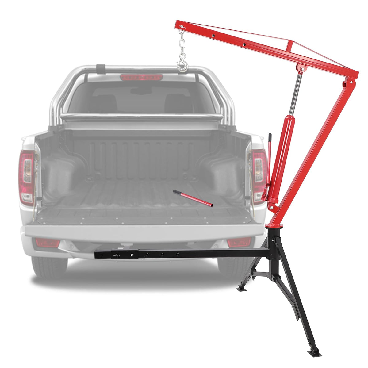 1000 Lbs Hydraulic Hitch Mounted Truck Crane G1568
