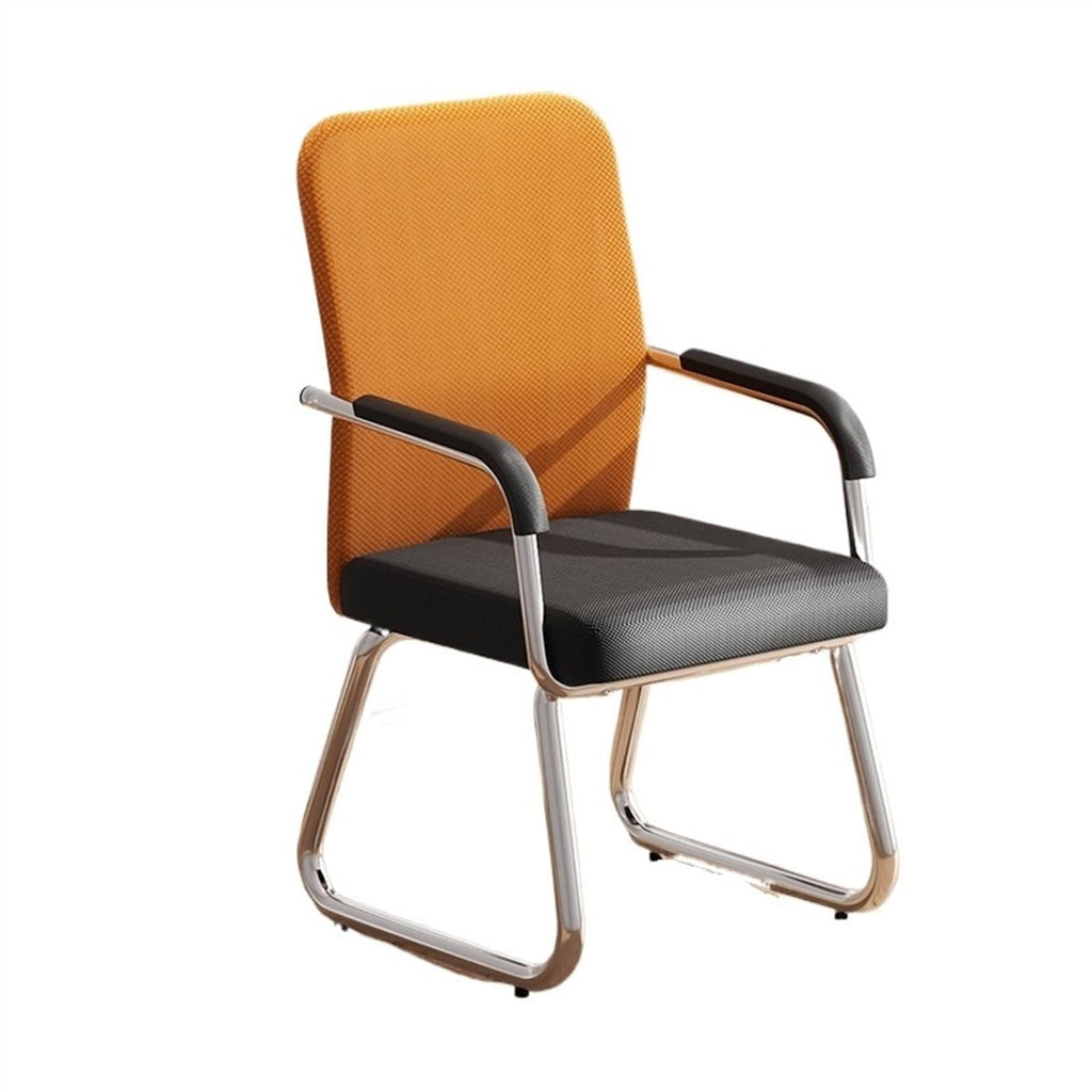 Breathable Mesh Office Chair with Armrests and Chrome Plated Metal Frame S315275