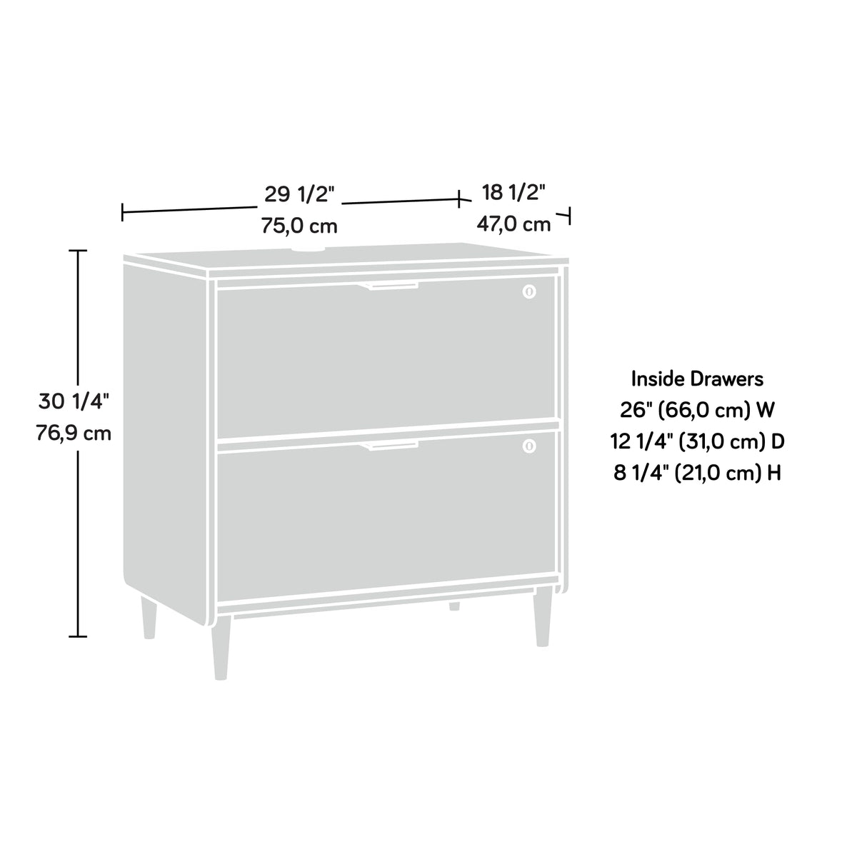 Lateral File, Grand Walnut R326275