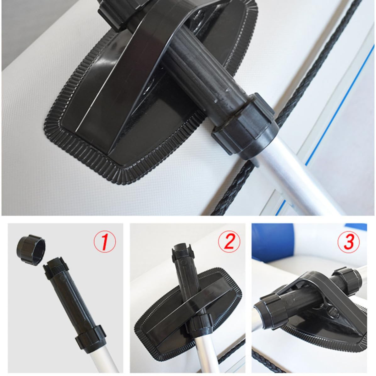 2pcs Telescopic Aluminum Alloy Adjustable Kayak Paddles P4632