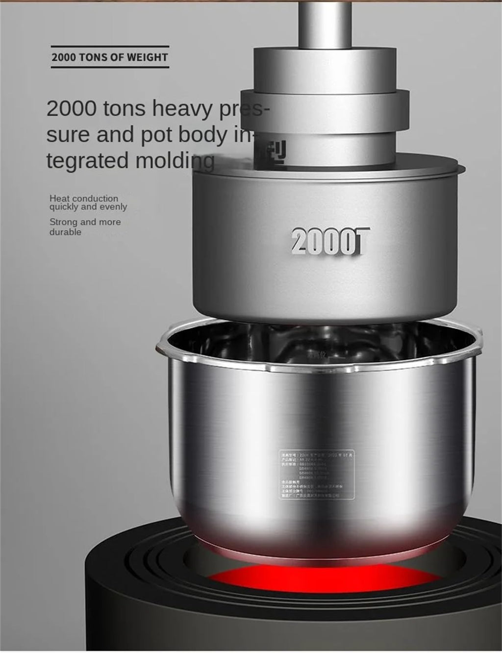 304 Stainless Steel 3L Pressure Cooker Y839456
