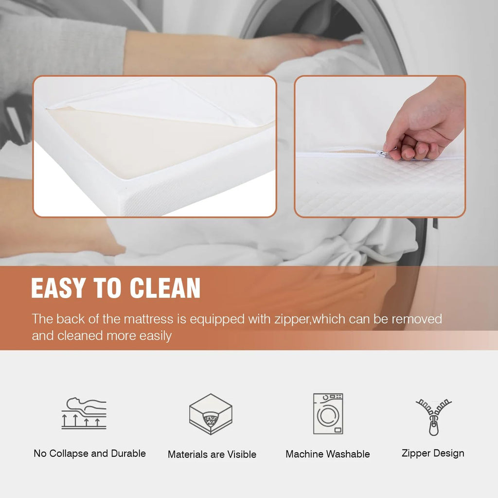 5 inch Memory Foam Twin Mattress with Washable Cover C62713