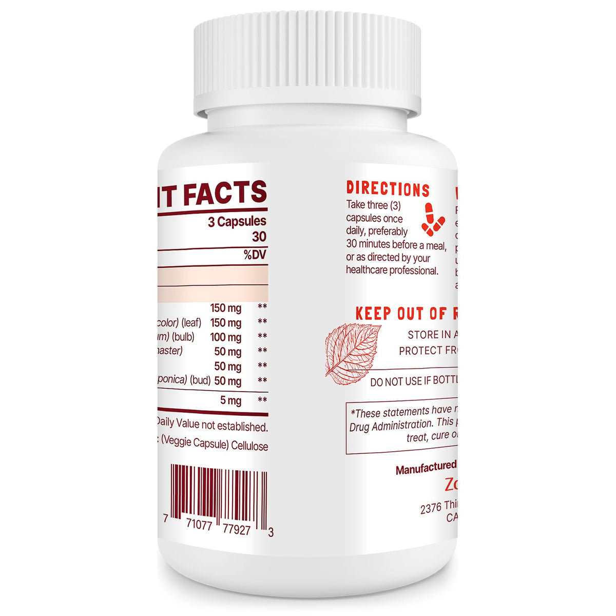 Nitric Oxide Supplement for Men (2 Bottles) W3729