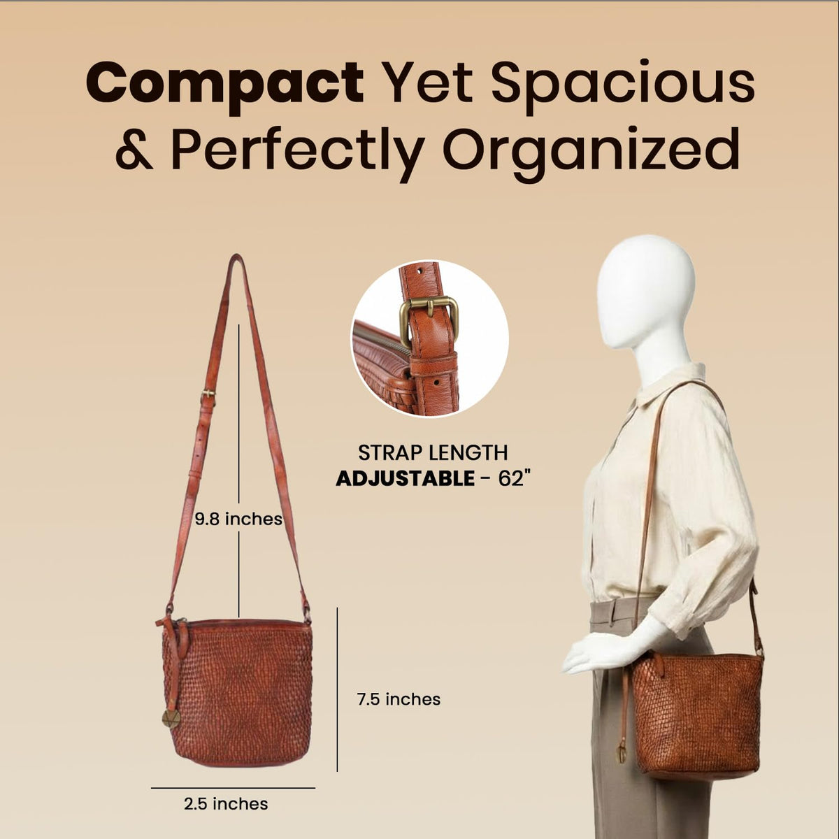 Genuine Leather Crossbody Sling Bag H39324
