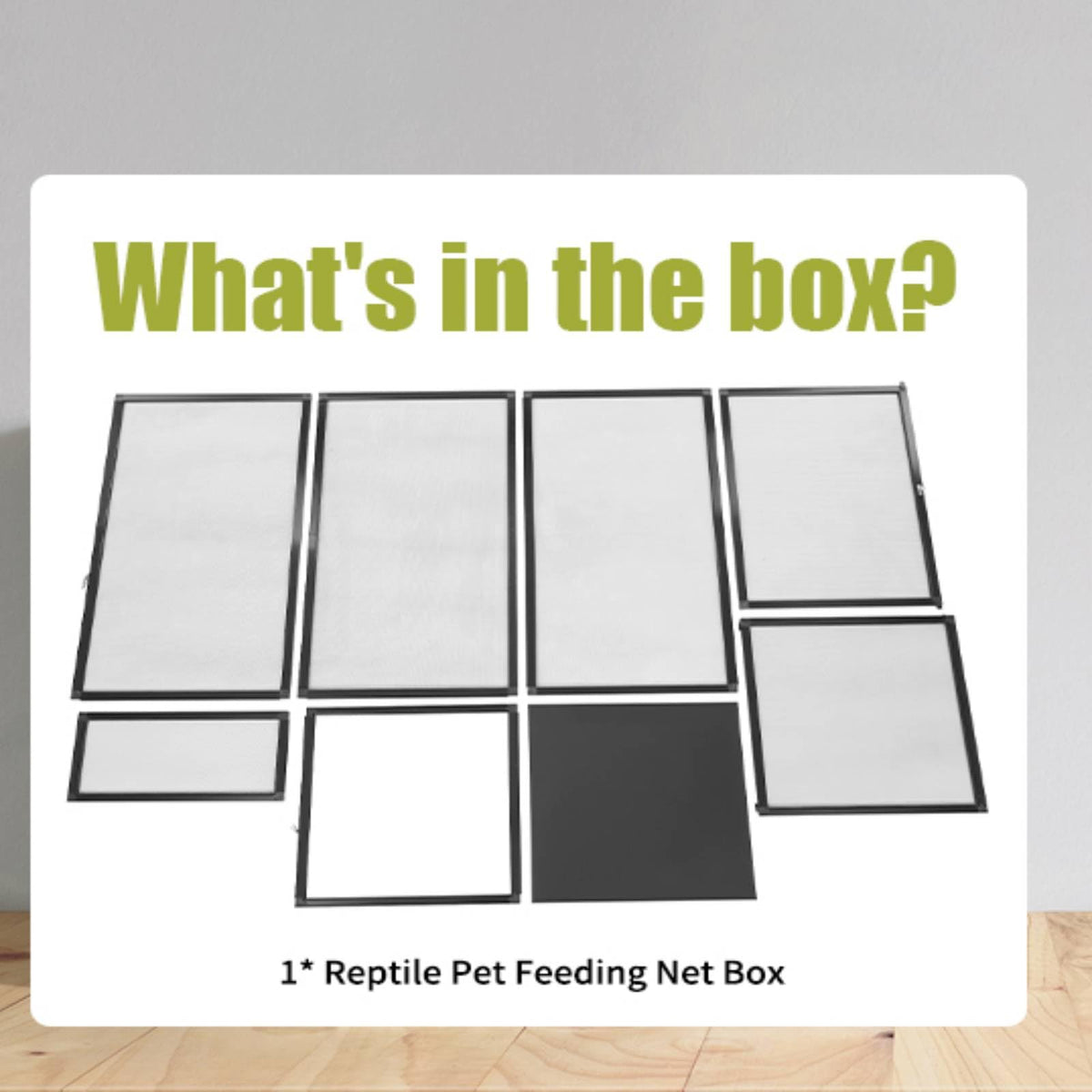 17.72" L×17.72" W×31.50" H Reptile Enclosure with Escape-Proof Lock F759