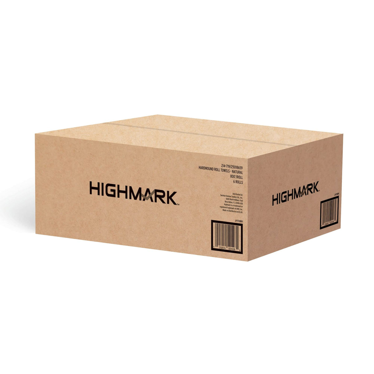 Hardwound Paper Towels, 8" x 800', 100% Recycled, Natural, Case Of 6 Rolls M67096
