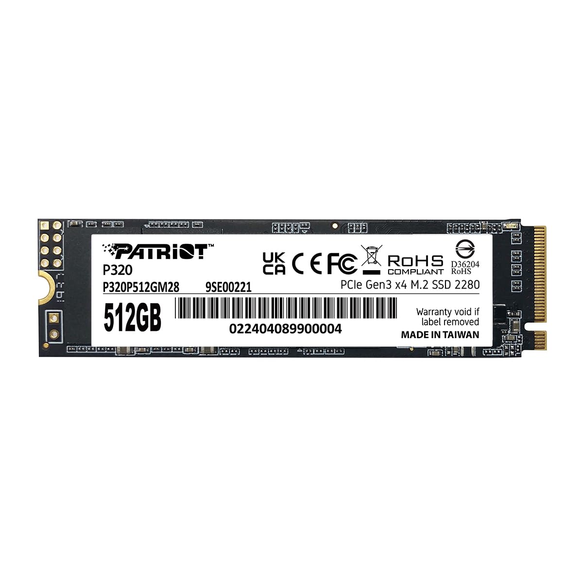512GB PCIe Gen 3x4 M.2 2280 SSD P55591