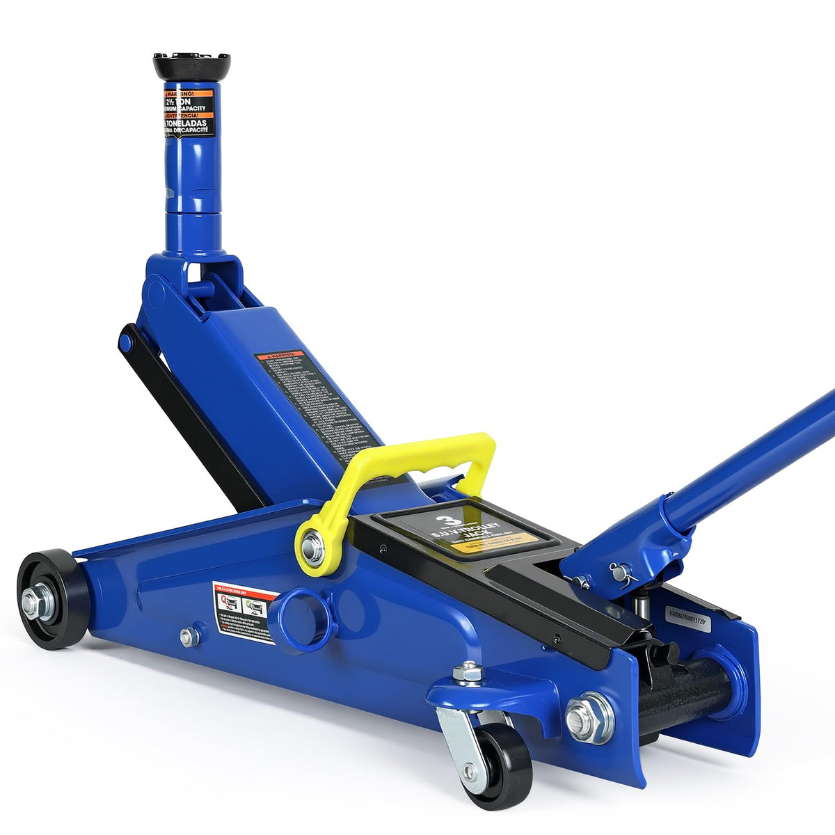 3 Ton Hydraulic Floor Jack, 6000 LBS Capacity, Blue Q8193