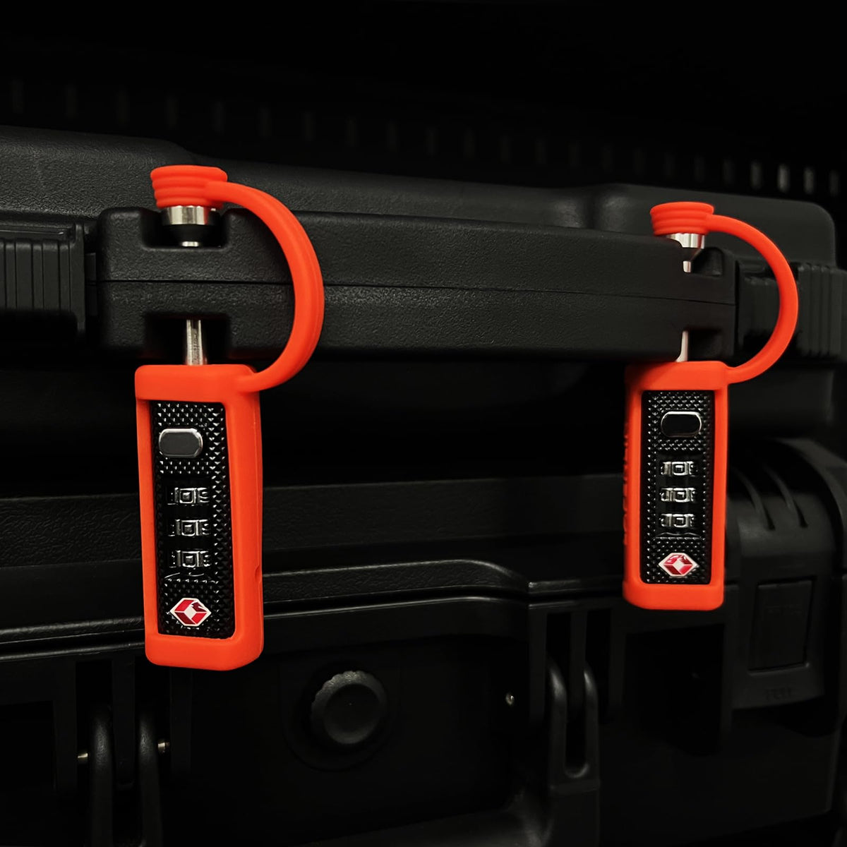 Orange 4-Pack 3-Dial Combo Lock V45361