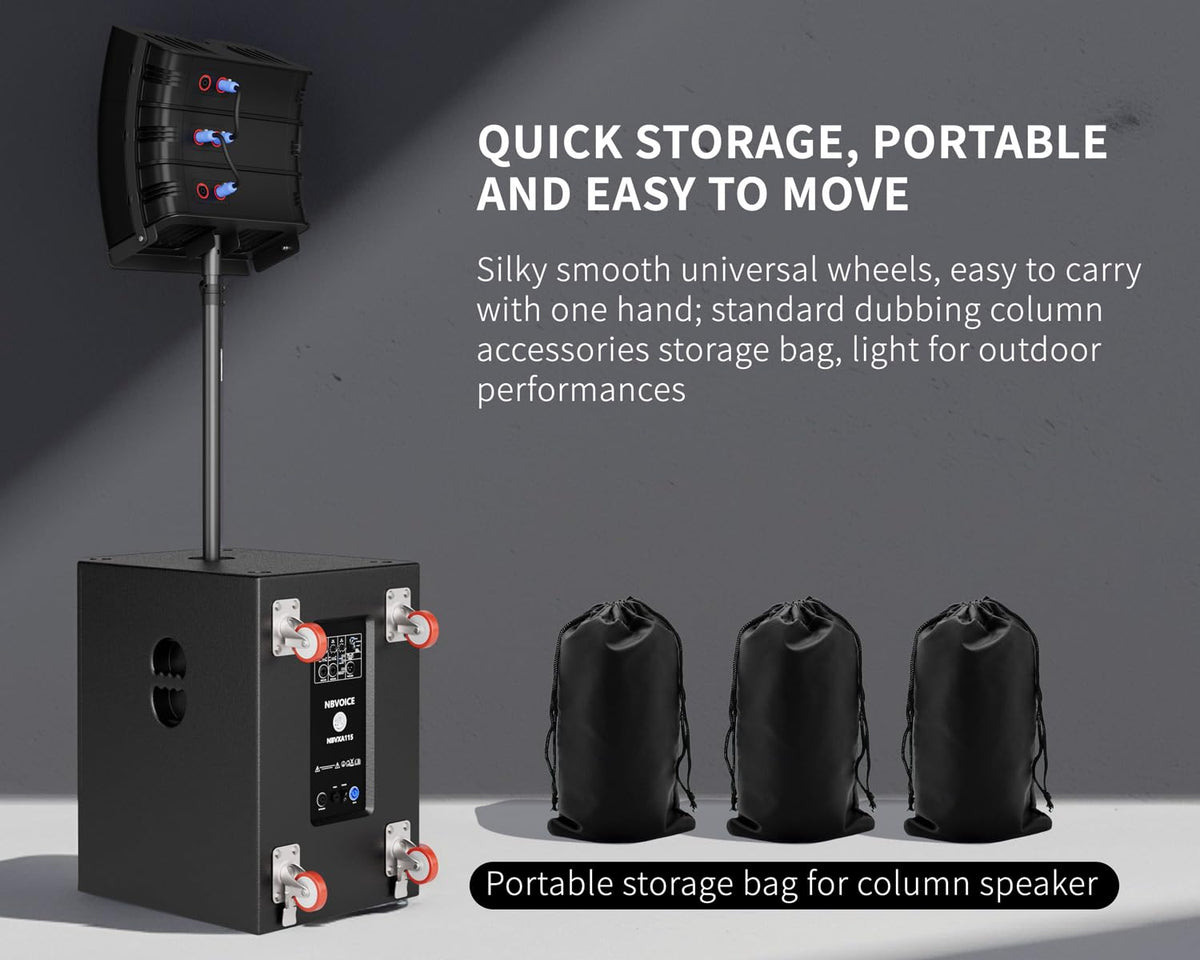 15 inch 2400W PA Speaker System with Sub U883488