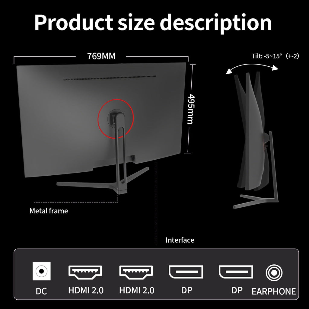 32" 4K UHD IPS Monitor 60Hz HDMI DP P191