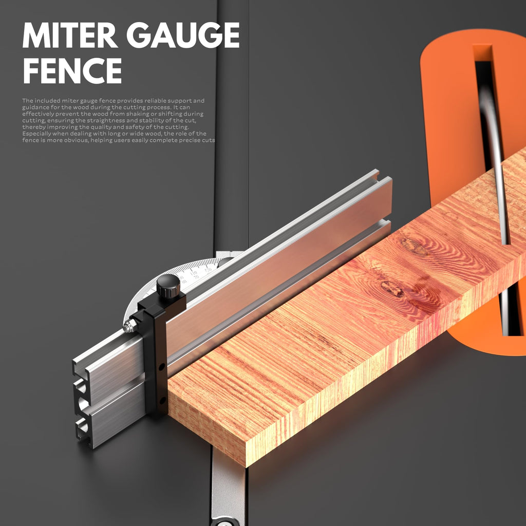 Miter Gauge for Table Saw with Miter Fence O95577