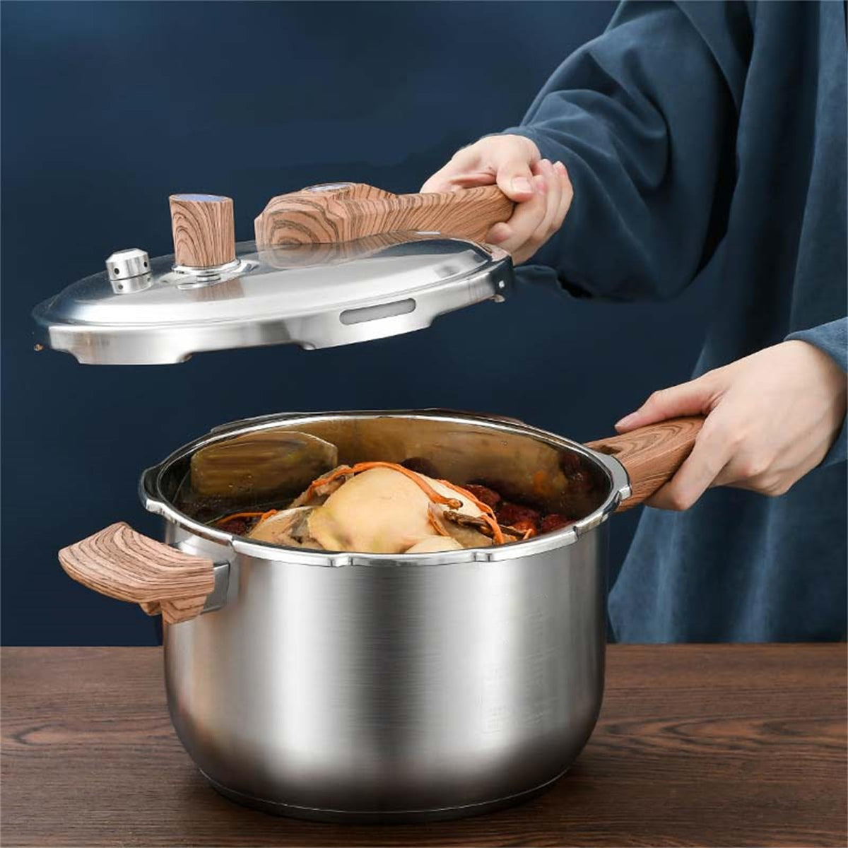 304 Stainless Steel 3L Pressure Cooker Y839456
