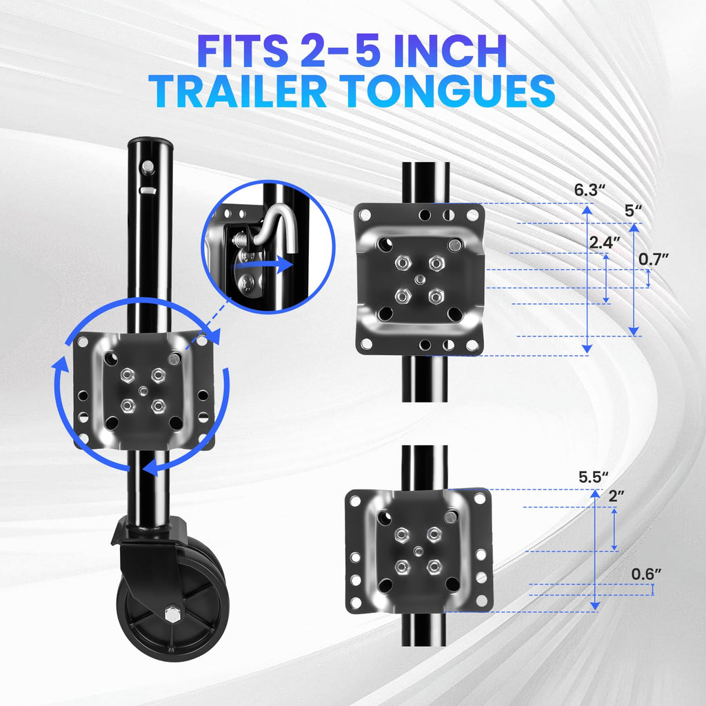 2000 lbs Dual Wheel Trailer Jack I92637