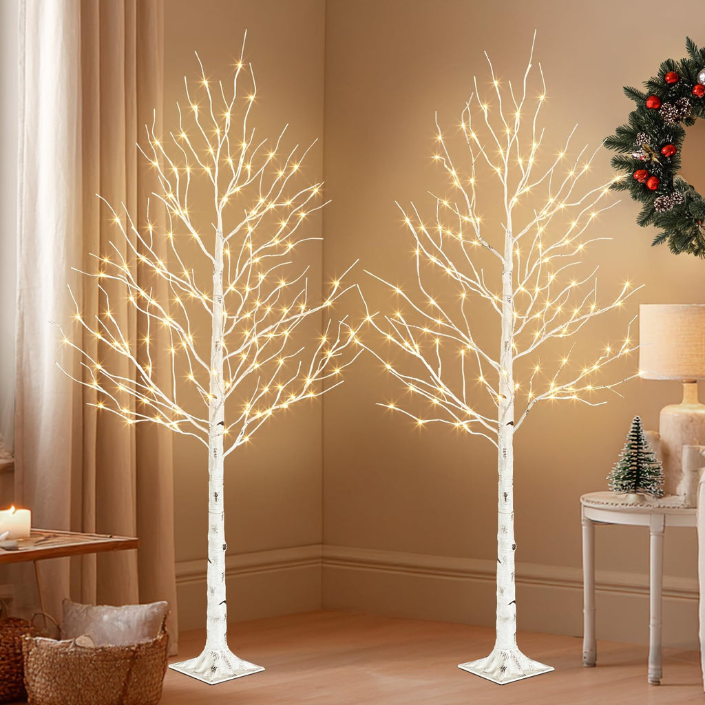 6ft Lighted Birch Tree Y86781