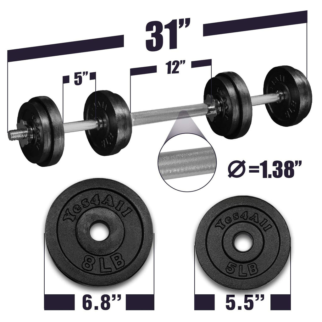 Adjustable Weights Dumbbells Set Y445