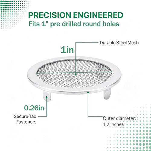1" Round Open Screen Vent 6 Pack F536638