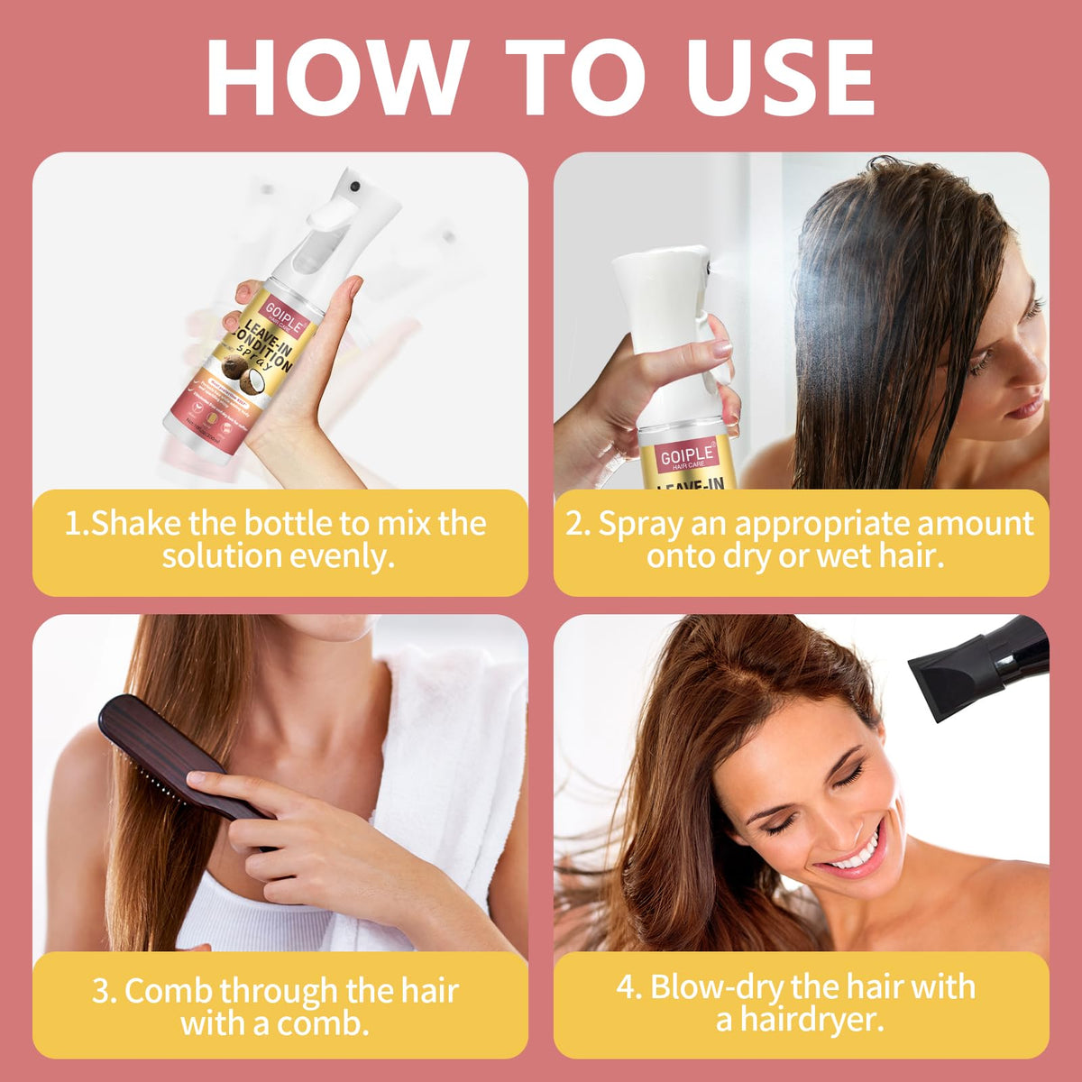 Leave In Conditioner & Heat Protectant Spray E490