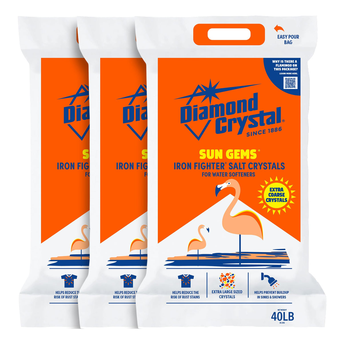 3 Pack Water Softener Salt, 40 Pounds M119218