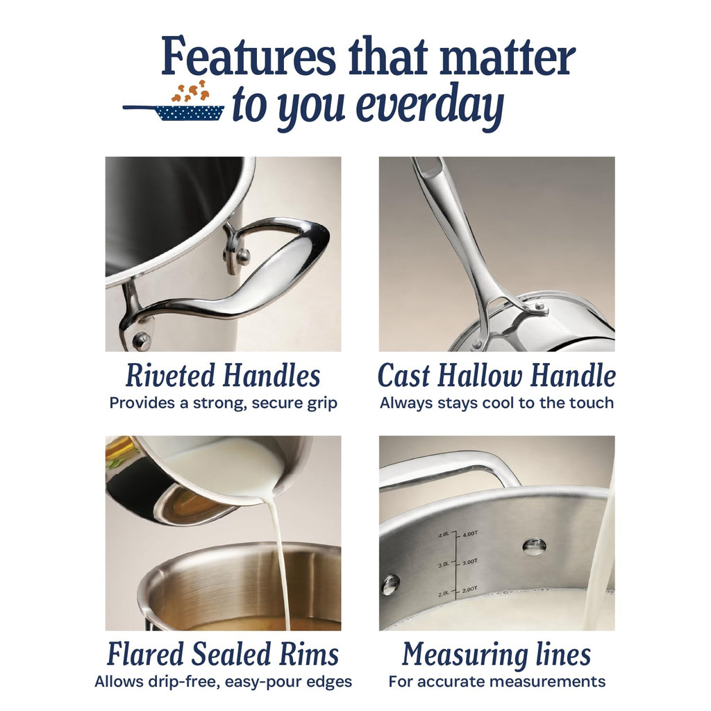 3-Piece Stainless Frying Pan Set B9568
