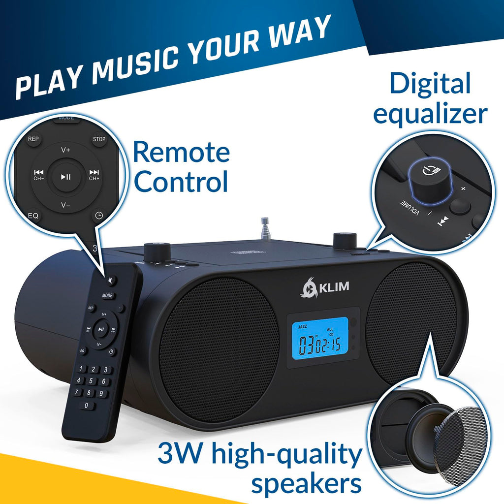 Portable CD Player Boombox with AM FM Radio and Bluetooth X62115