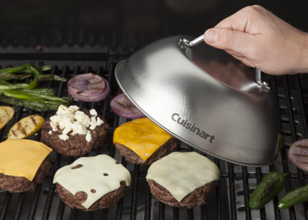 Portable Gas Grill and Stainless Steel Melting Dome K8554