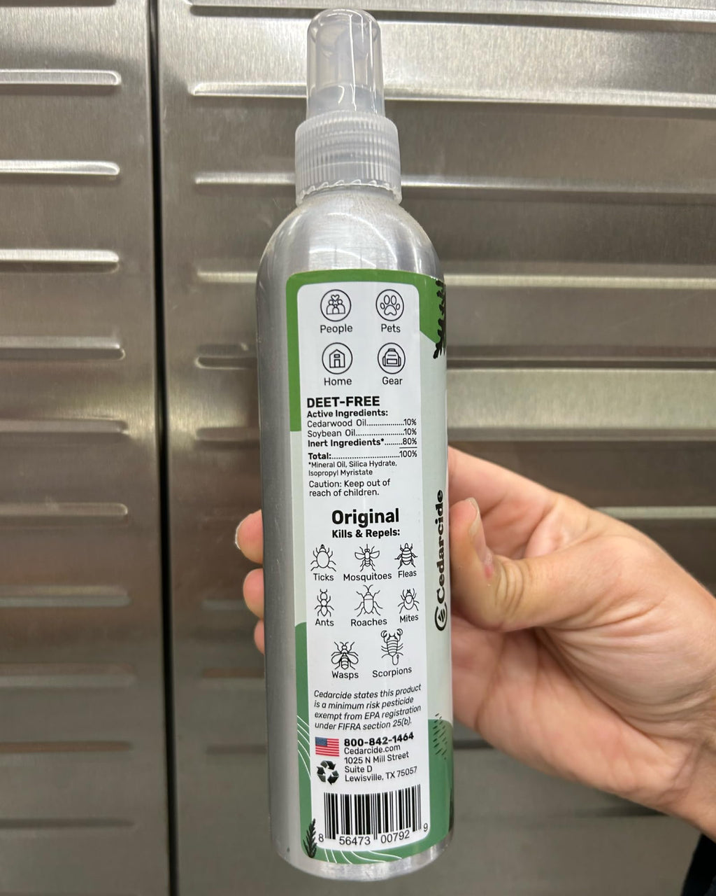 Cedar Oil Spray for Ticks, Fleas, Chiggers & Mosquitoes S577262