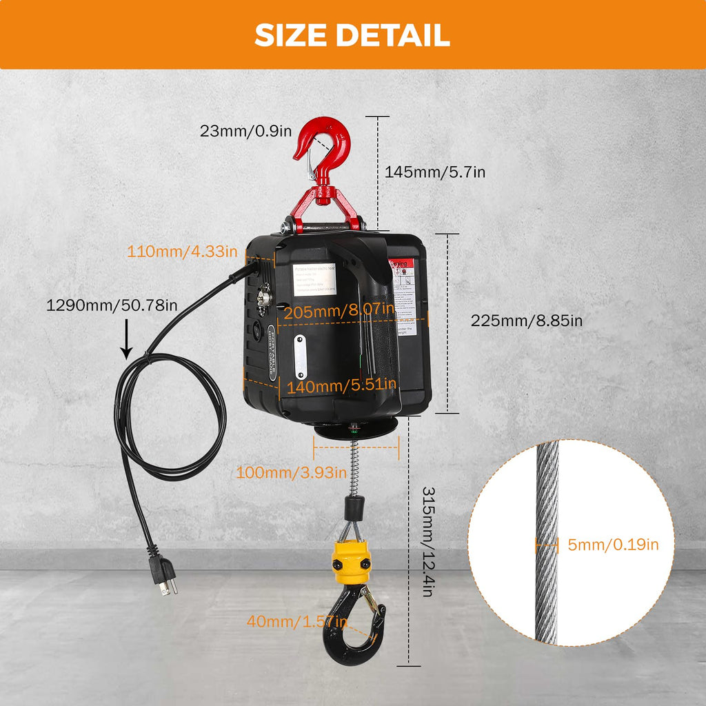 3-in-1 Portable Electric Hoist F12245