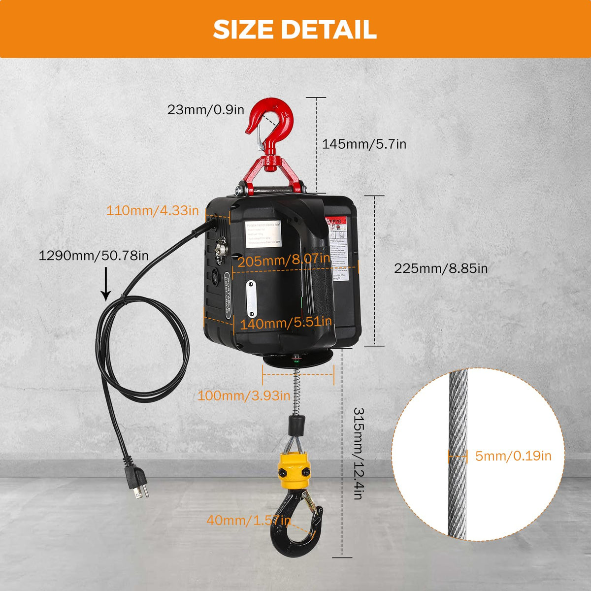 3-in-1 Portable Electric Hoist F12245
