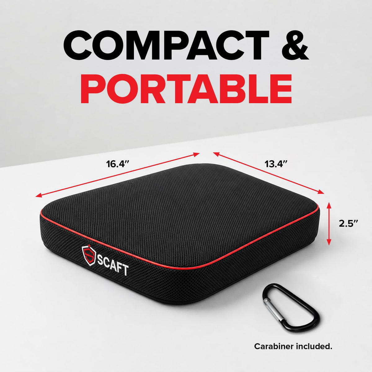2.5" Thick Foam Stadium Seat Cushion, 2-Pack T207